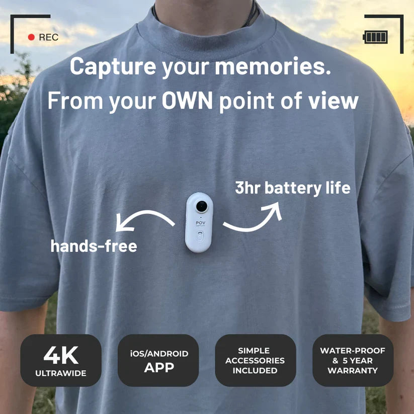 NanoVUE™ POVPocket 4K Mini Action Camera